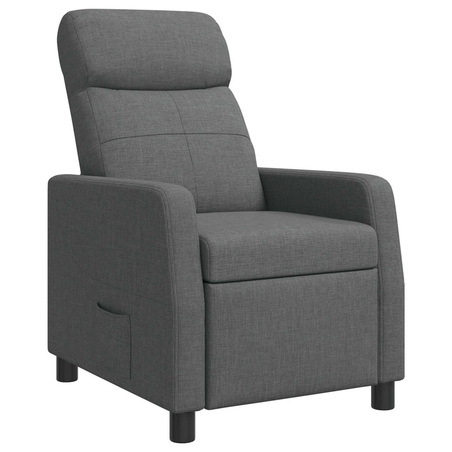 Relaxfauteuil Donkergrijs Stof