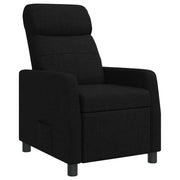 Relaxfauteuil zwart stof 66x95x100 cm