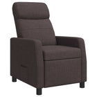Relaxfauteuil donkerbruin stof