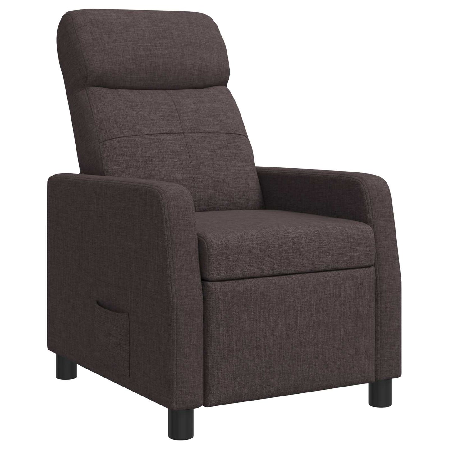 Relaxfauteuil Donkerbruin Stof