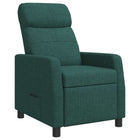 Relaxfauteuil donkergroen stof 66x95x100 cm