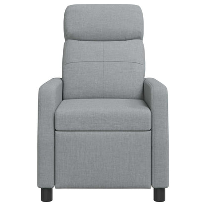 Massage Recliner Lichtgrijs Stof
