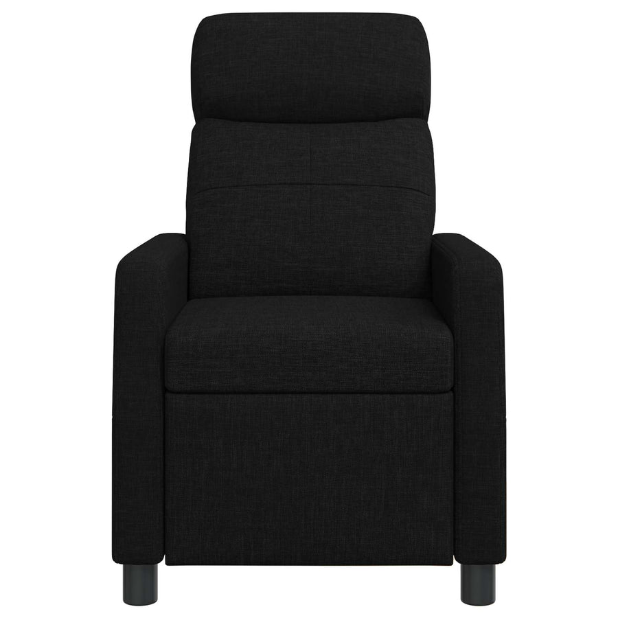 Massage Recliner Zwart Stof