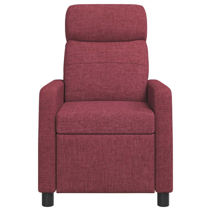 Massage Recliner Wijnrood Stof