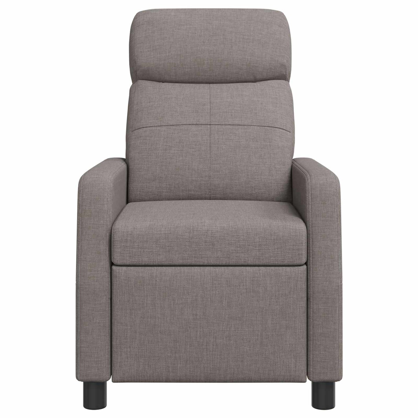 Massage Recliner Taupe Stof