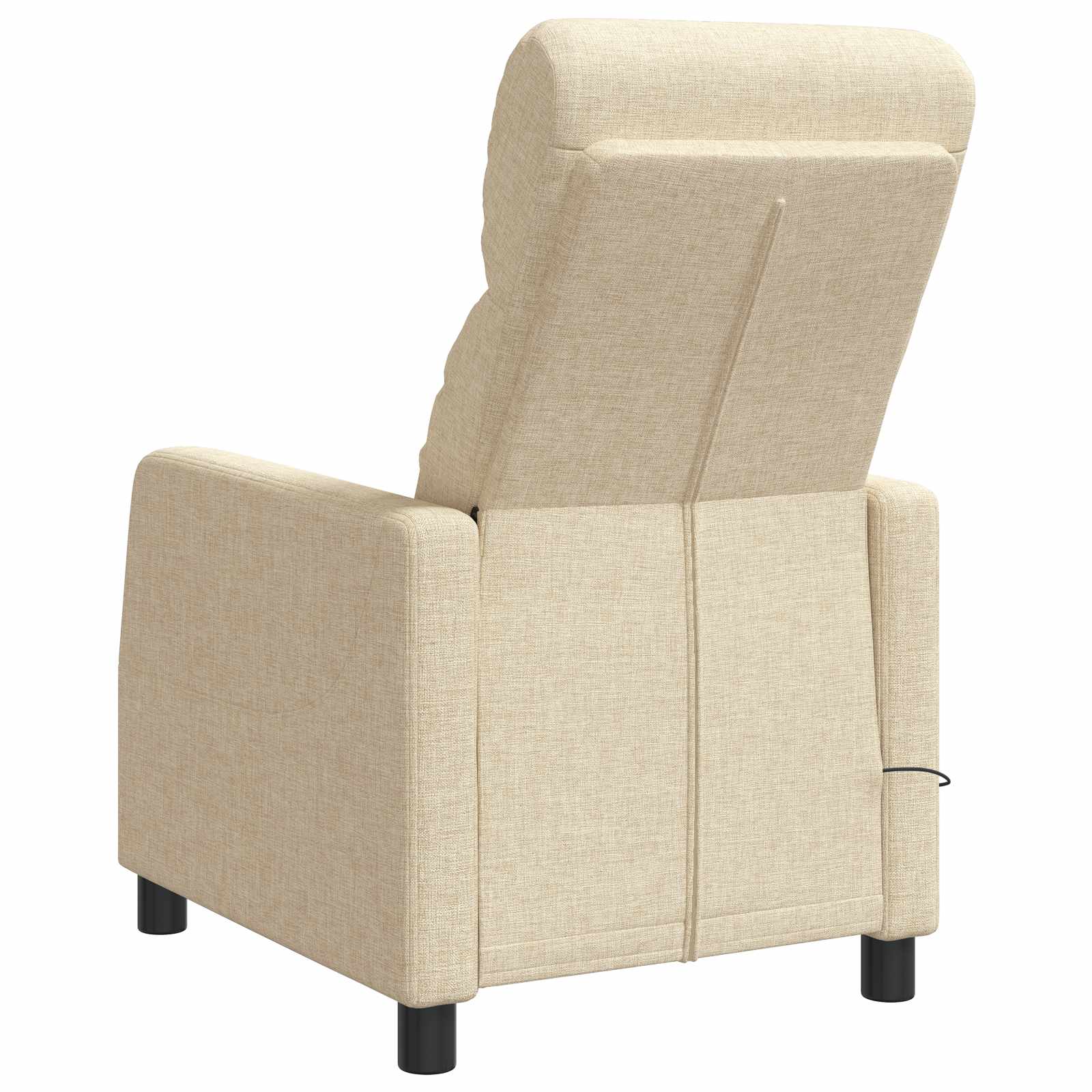 Massage Recliner Crèmekleurig Stof