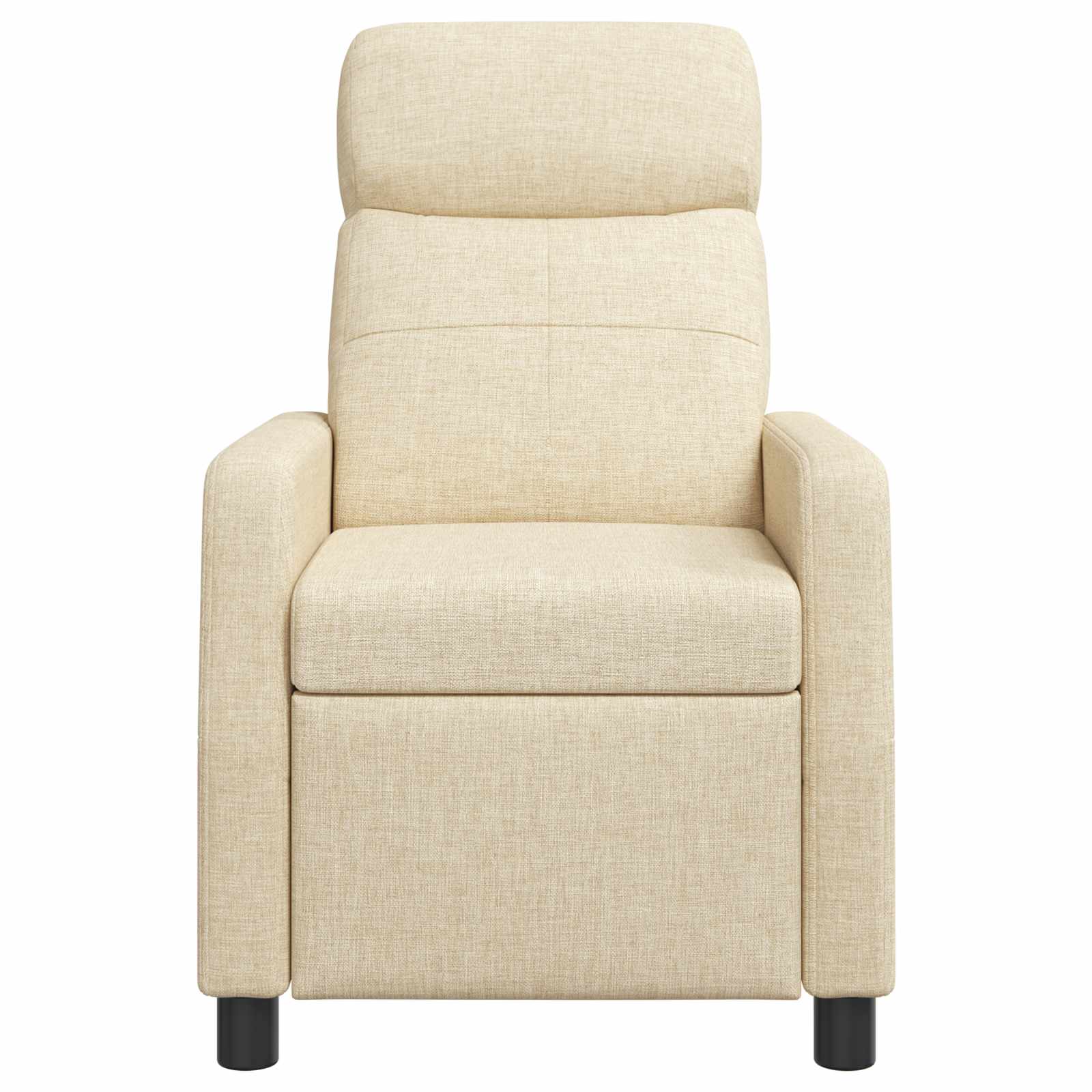 Massage Recliner Crèmekleurig Stof