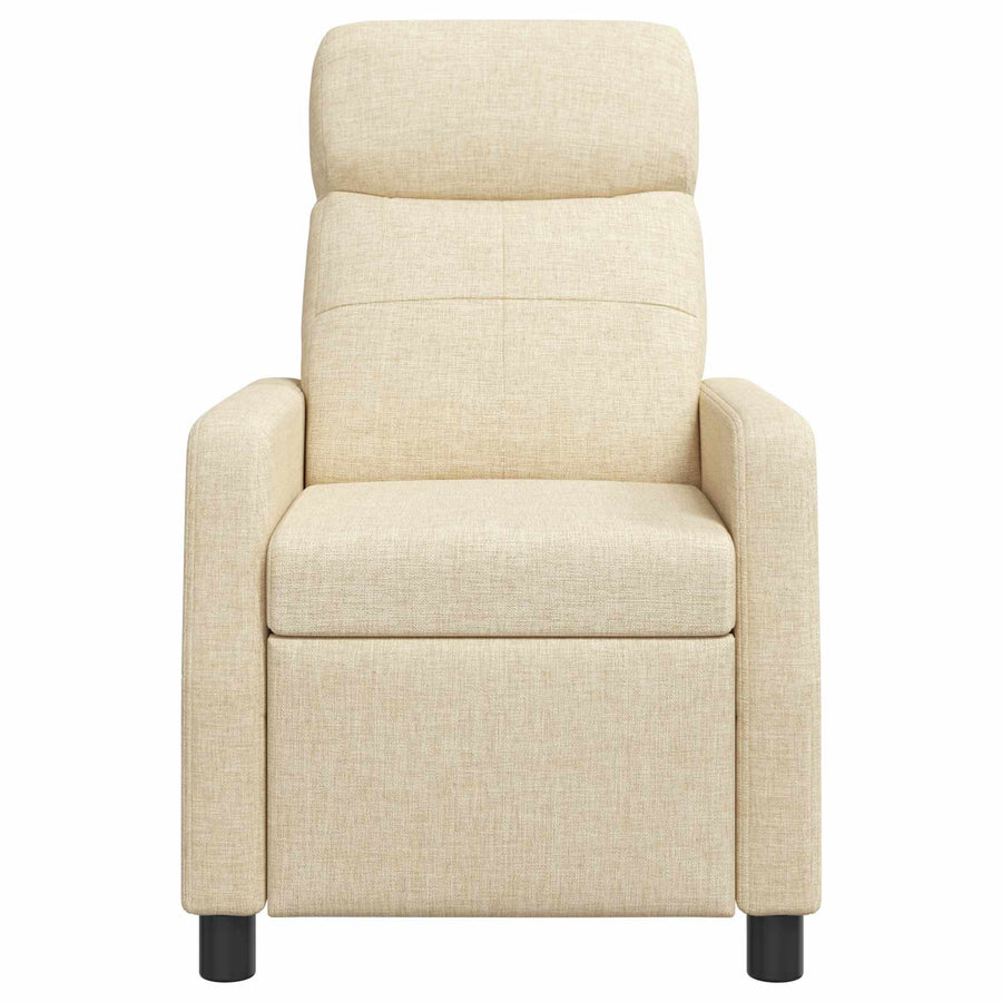 Massage Recliner Crèmekleurig Stof