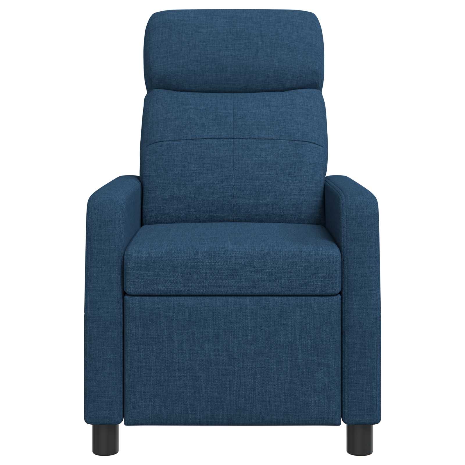 Massage Recliner Blauw Stof