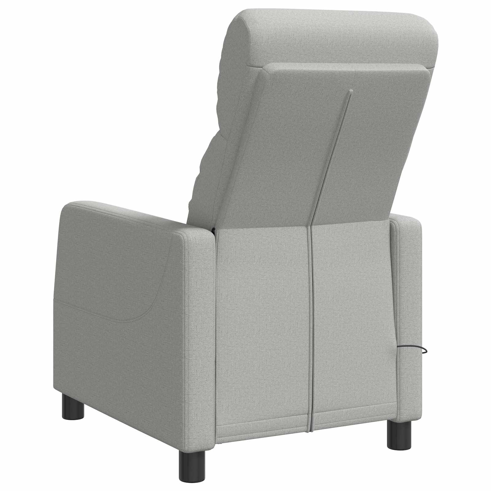 Massage Recliner Wolkengrijs Stof Wolkengrijze stof