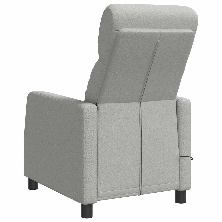 Massage Recliner Wolkengrijs Stof Wolkengrijze stof