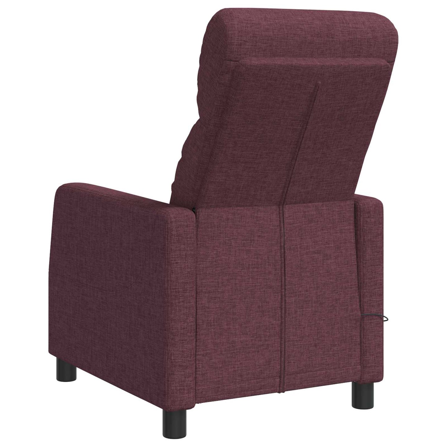 Massage Recliner Paars Stof