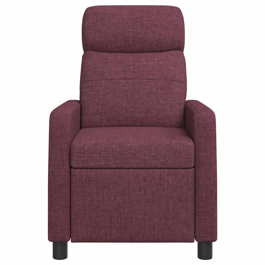 Massage Recliner Paars Stof