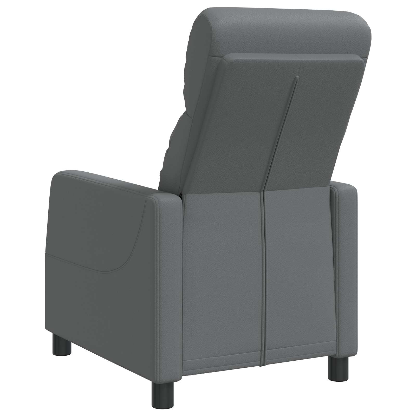 Relaxfauteuil Grijs Kunstleer