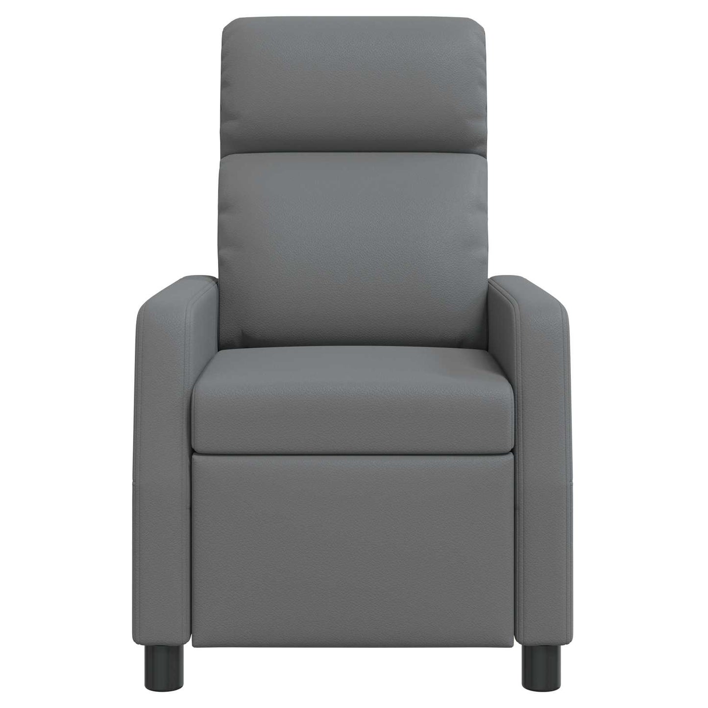 Relaxfauteuil Grijs Kunstleer
