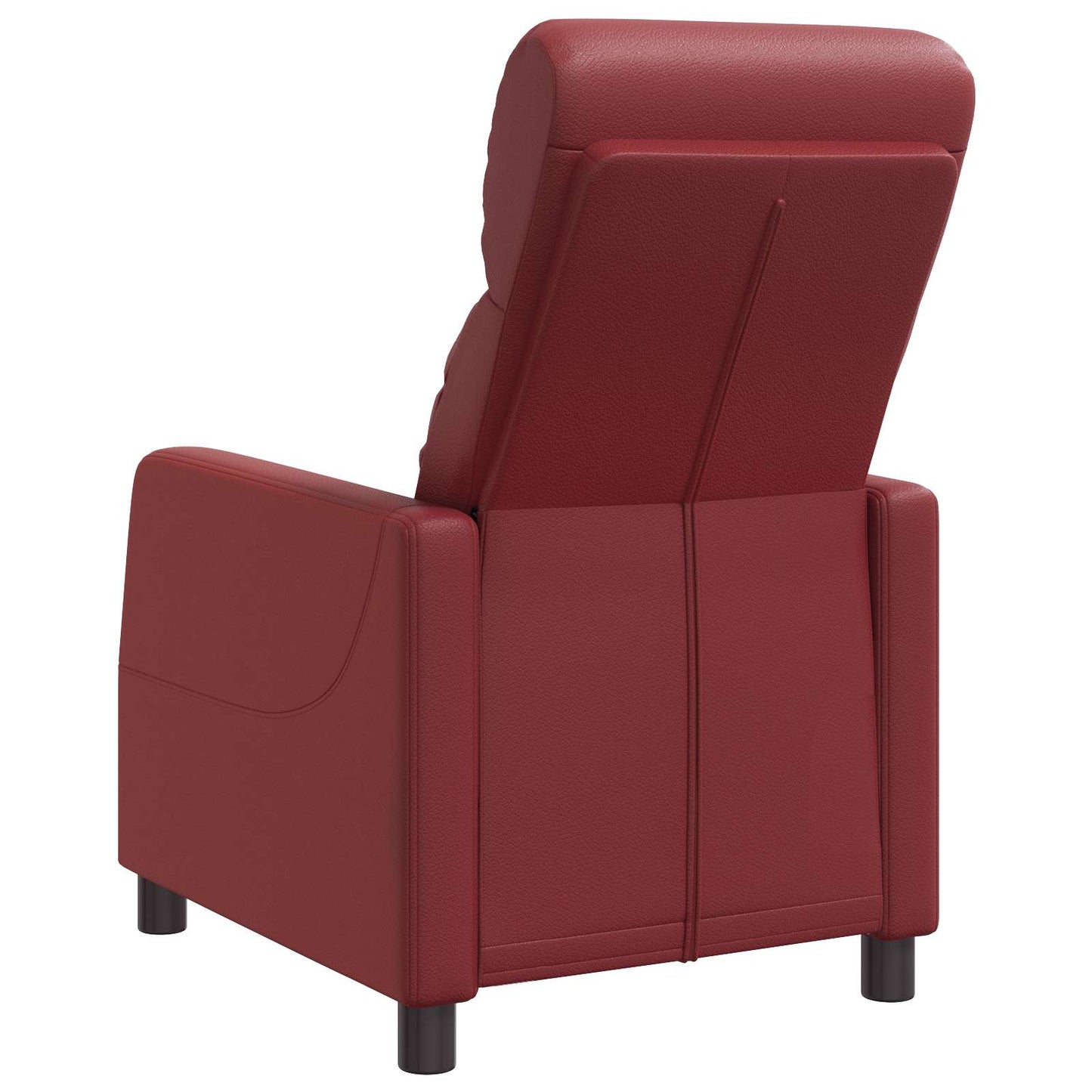 Relaxfauteuil Wijnrood Kunstleer