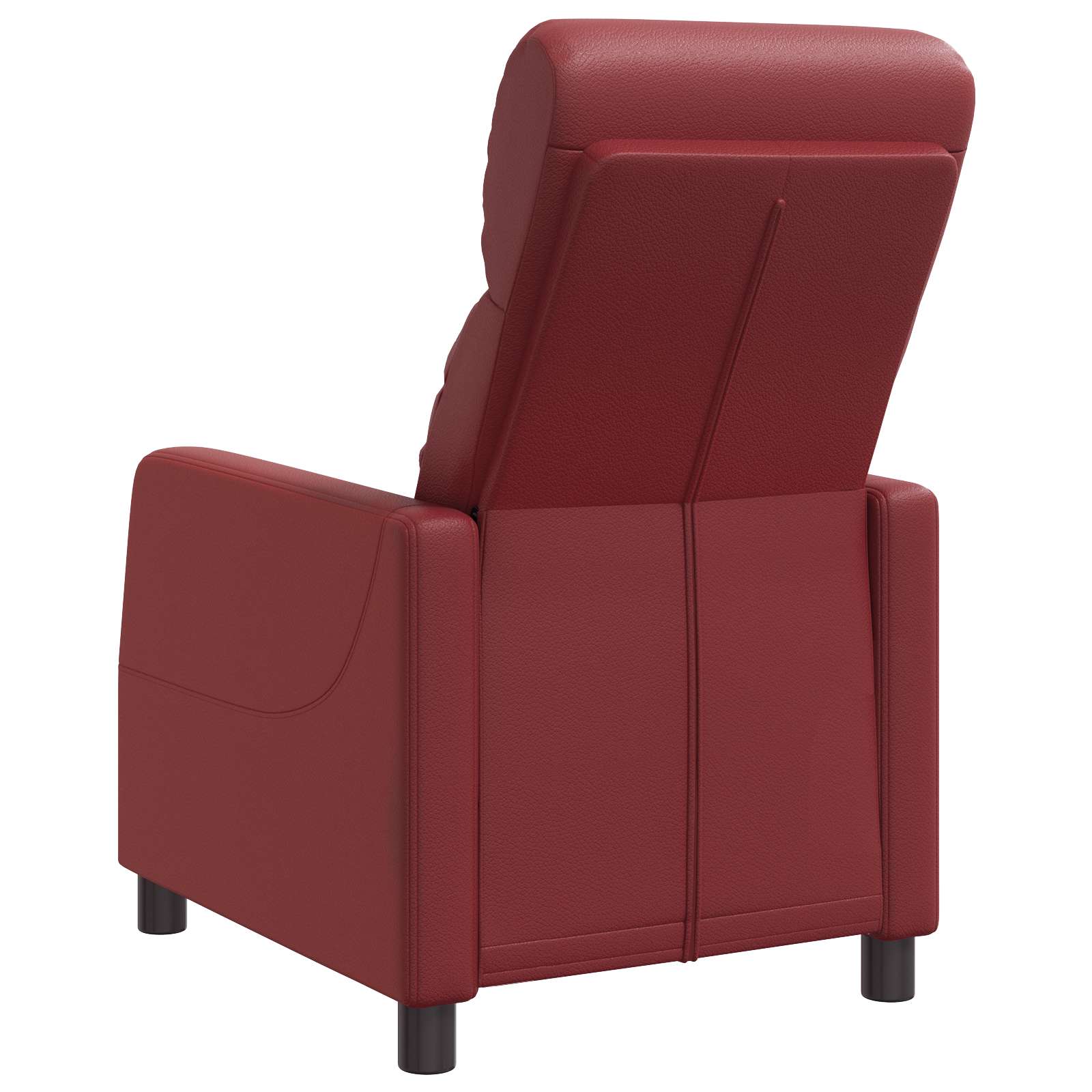 Relaxfauteuil Wijnrood Kunstleer