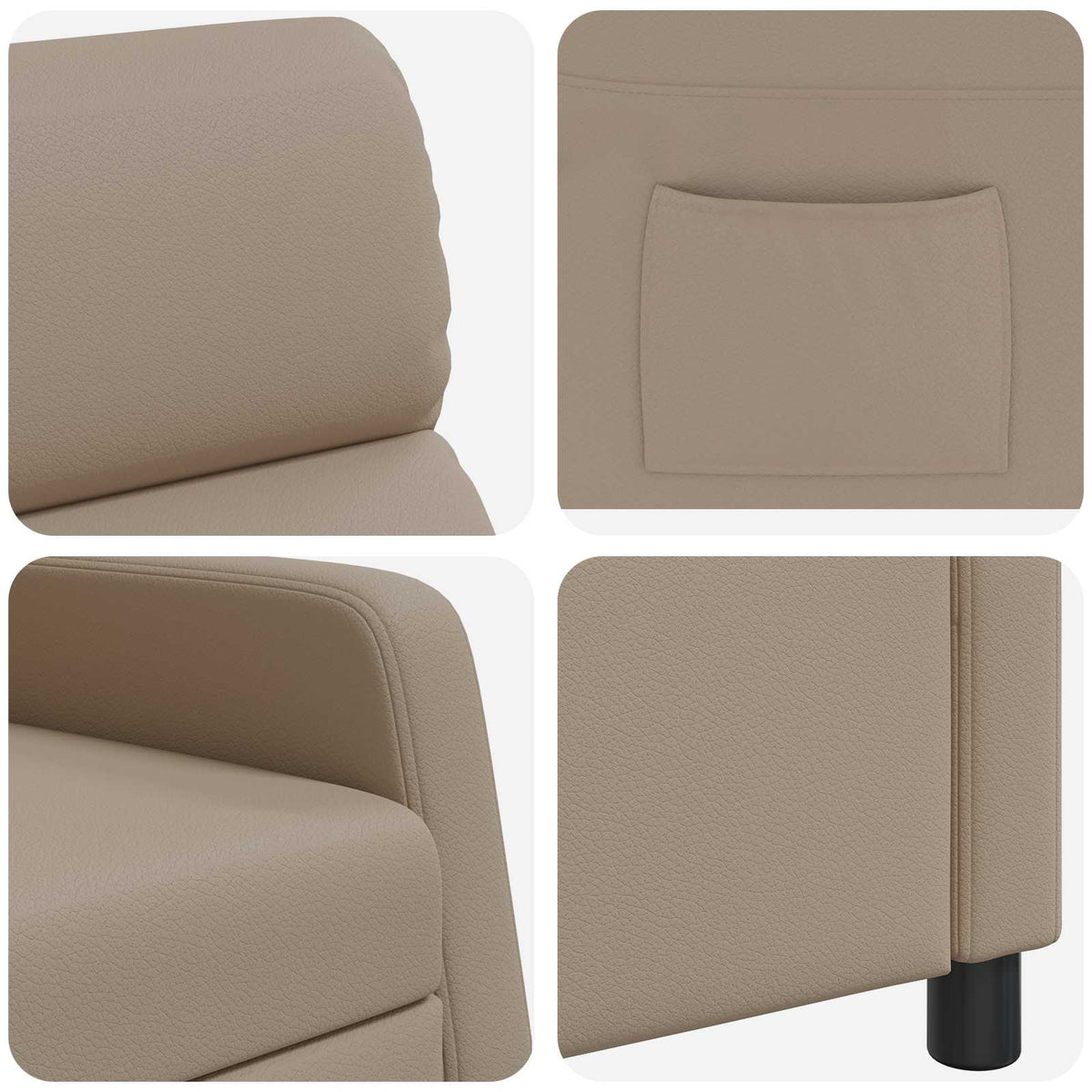 Relaxfauteuil Cappuccino Kunstleer