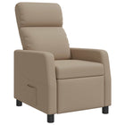 Relaxfauteuil cappuccino kunstleer verstelbaar 115-160°