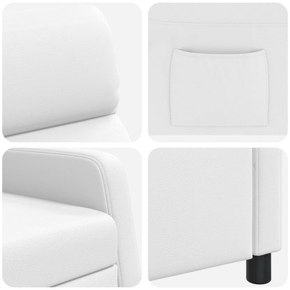 Relaxfauteuil Wit Kunstleer
