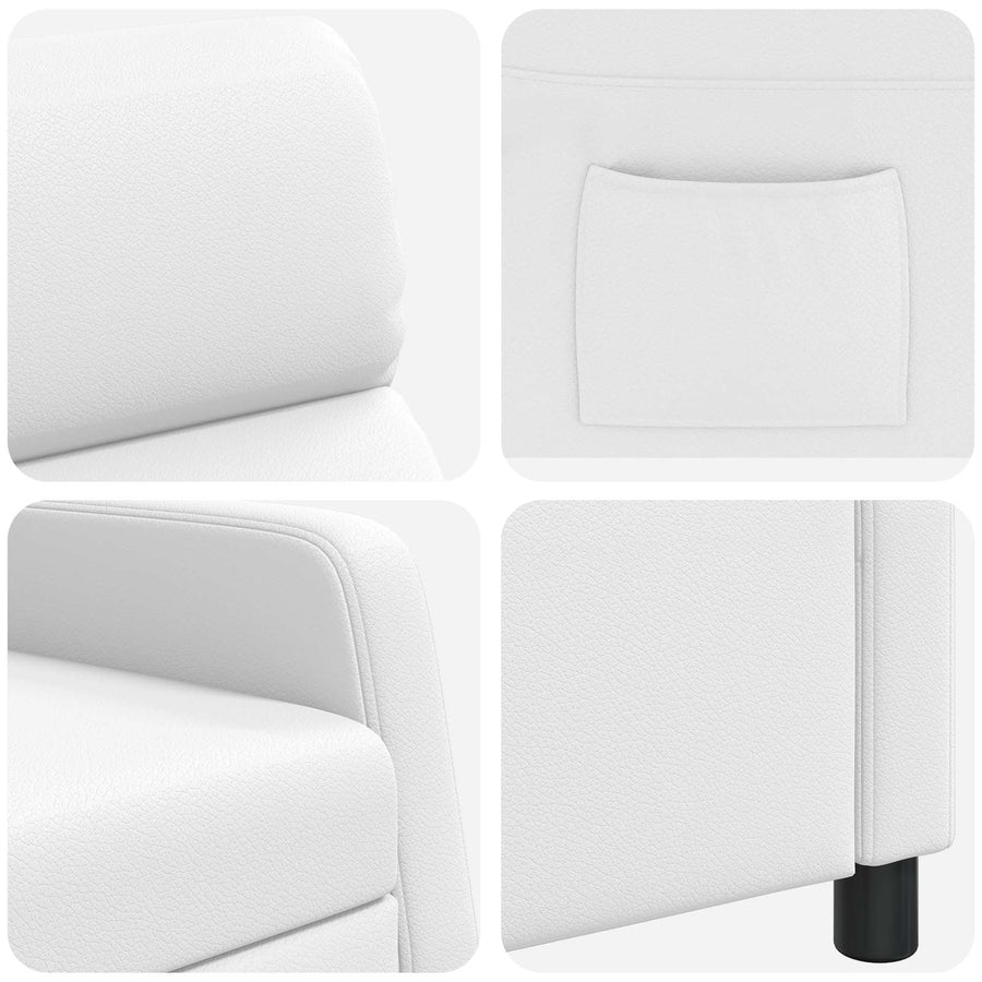 Relaxfauteuil Wit Kunstleer