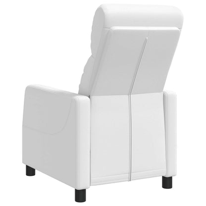 Relaxfauteuil Wit Kunstleer