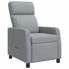 Relaxfauteuil lichtgrijs stof 66x95x100 cm