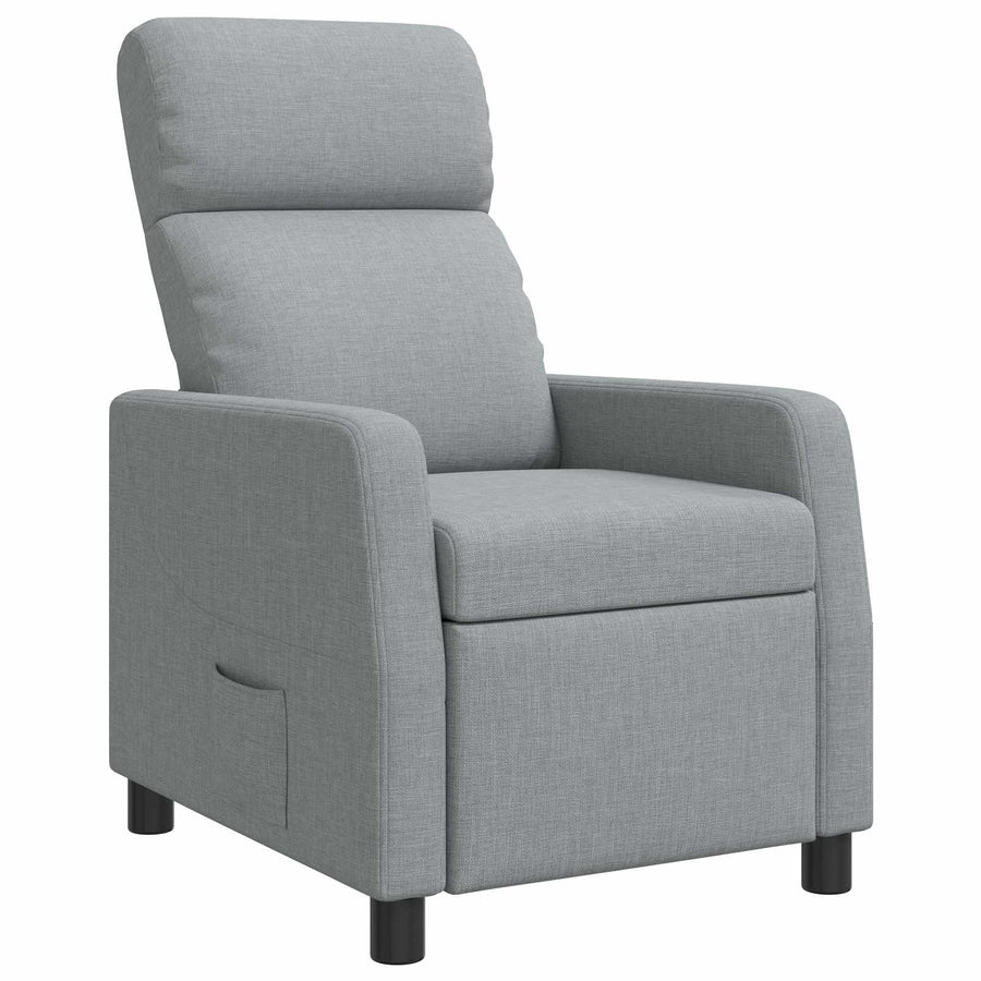 Relaxfauteuil Lichtgrijs Stof
