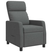 Relaxfauteuil donkergrijs stof 66x95x100 cm