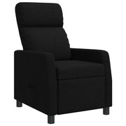 Relaxfauteuil zwart stof 66x95x100 cm