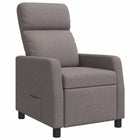 Relaxfauteuil 66x95x100 cm taupe stof