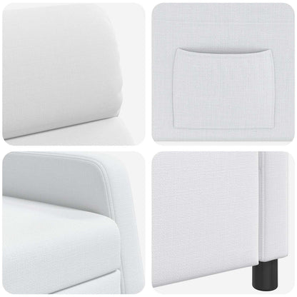 Relaxfauteuil Wit Stof