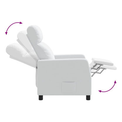 Relaxfauteuil Wit Stof