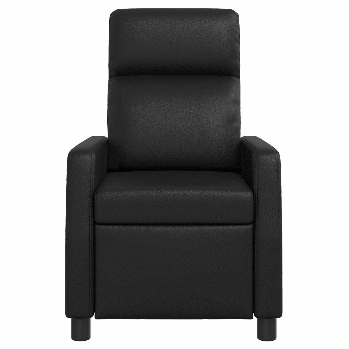 Massage Recliner Zwart Kunstleer