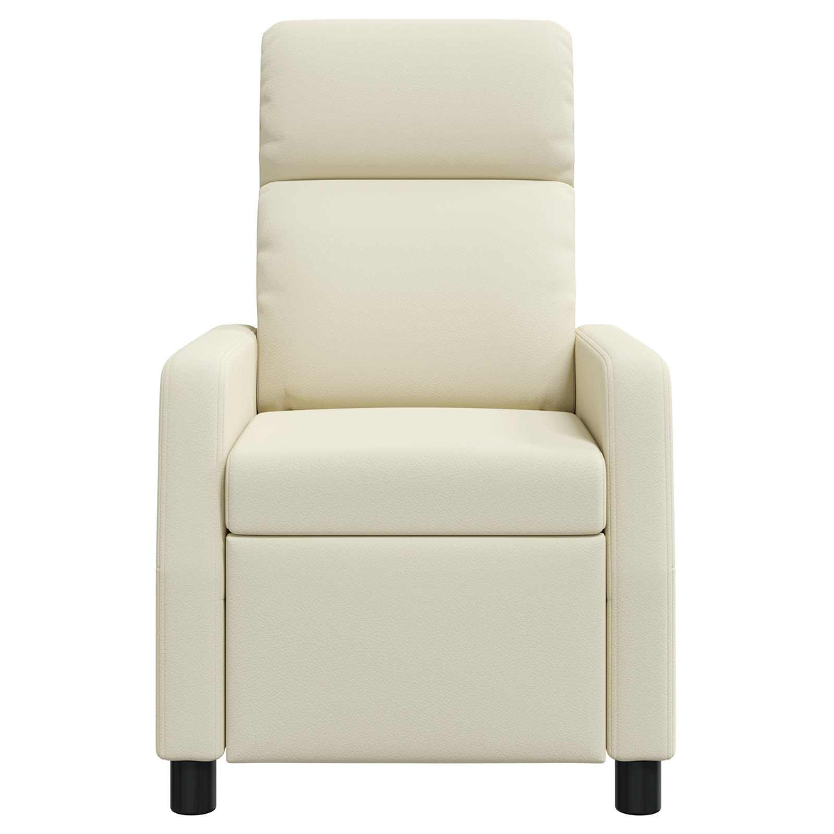 Massage Recliner Crèmekleurig Kunstleer