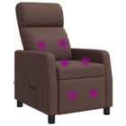Massage Recliner Bruin Kunstleer