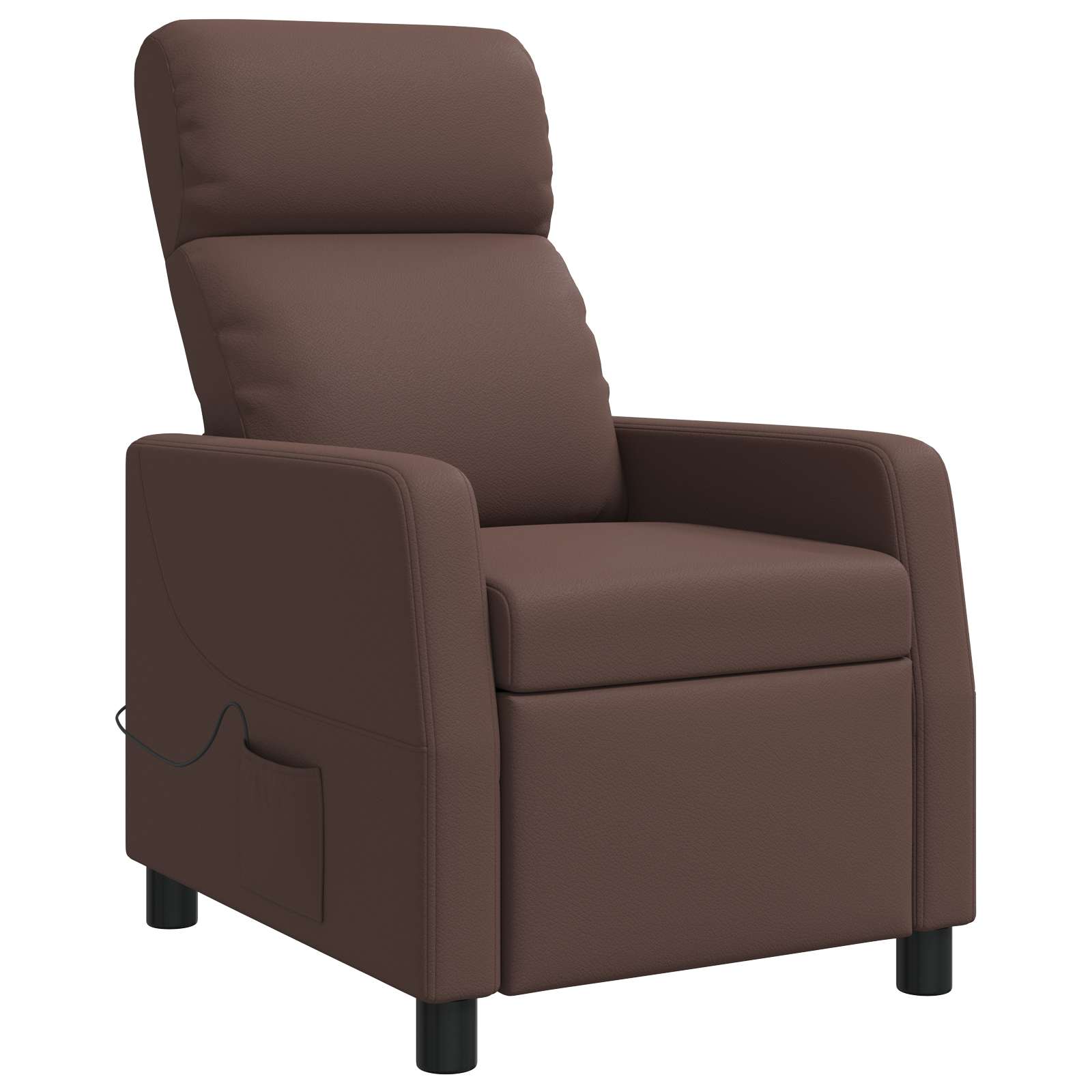 Massage Recliner Bruin Kunstleer