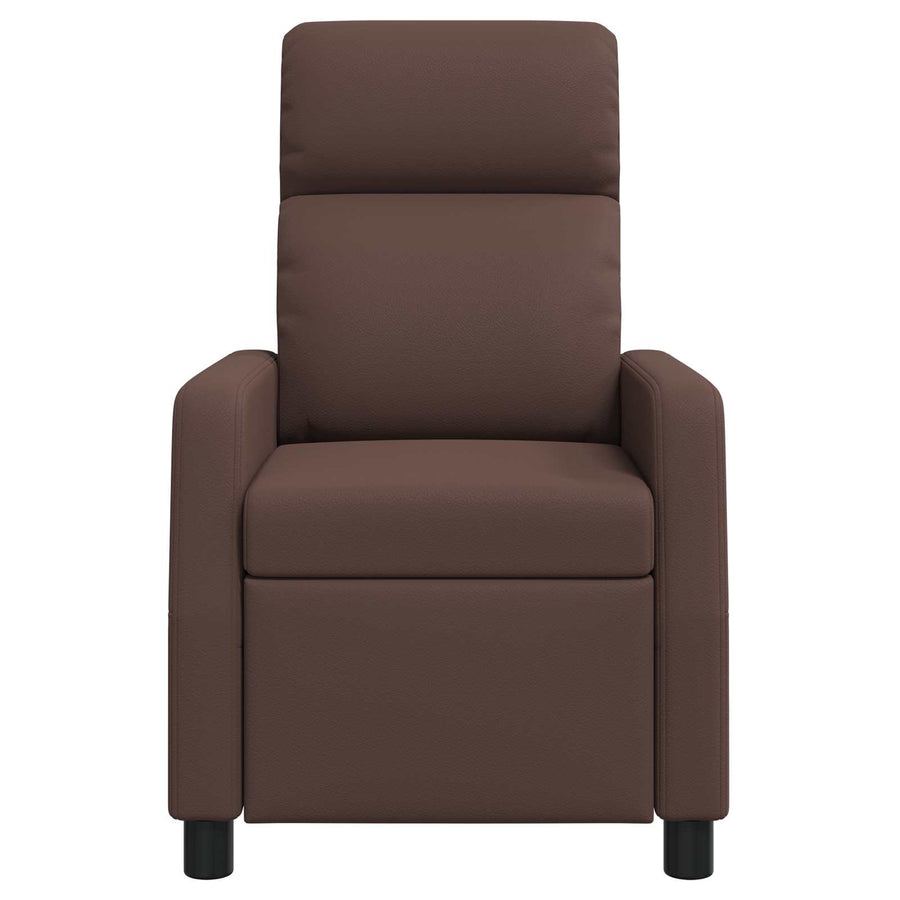 Massage Recliner Bruin Kunstleer