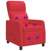 Massagefauteuil rood kunstleer