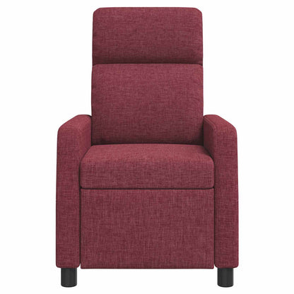 Massage Recliner Wijnrood Stof