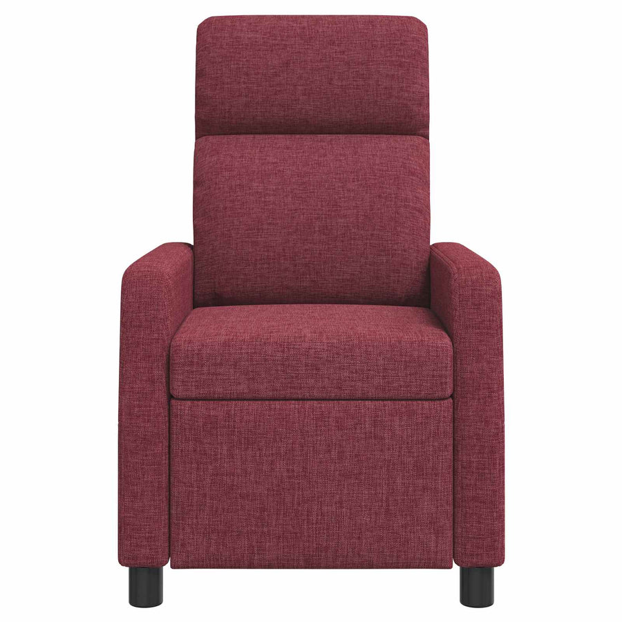 Massage Recliner Wijnrood Stof