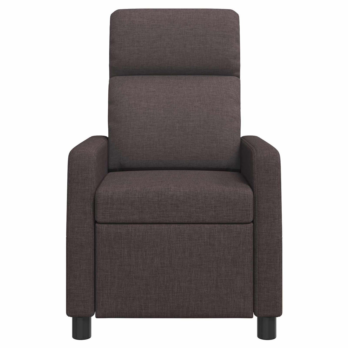 Massage Recliner Donkerbruin Stof