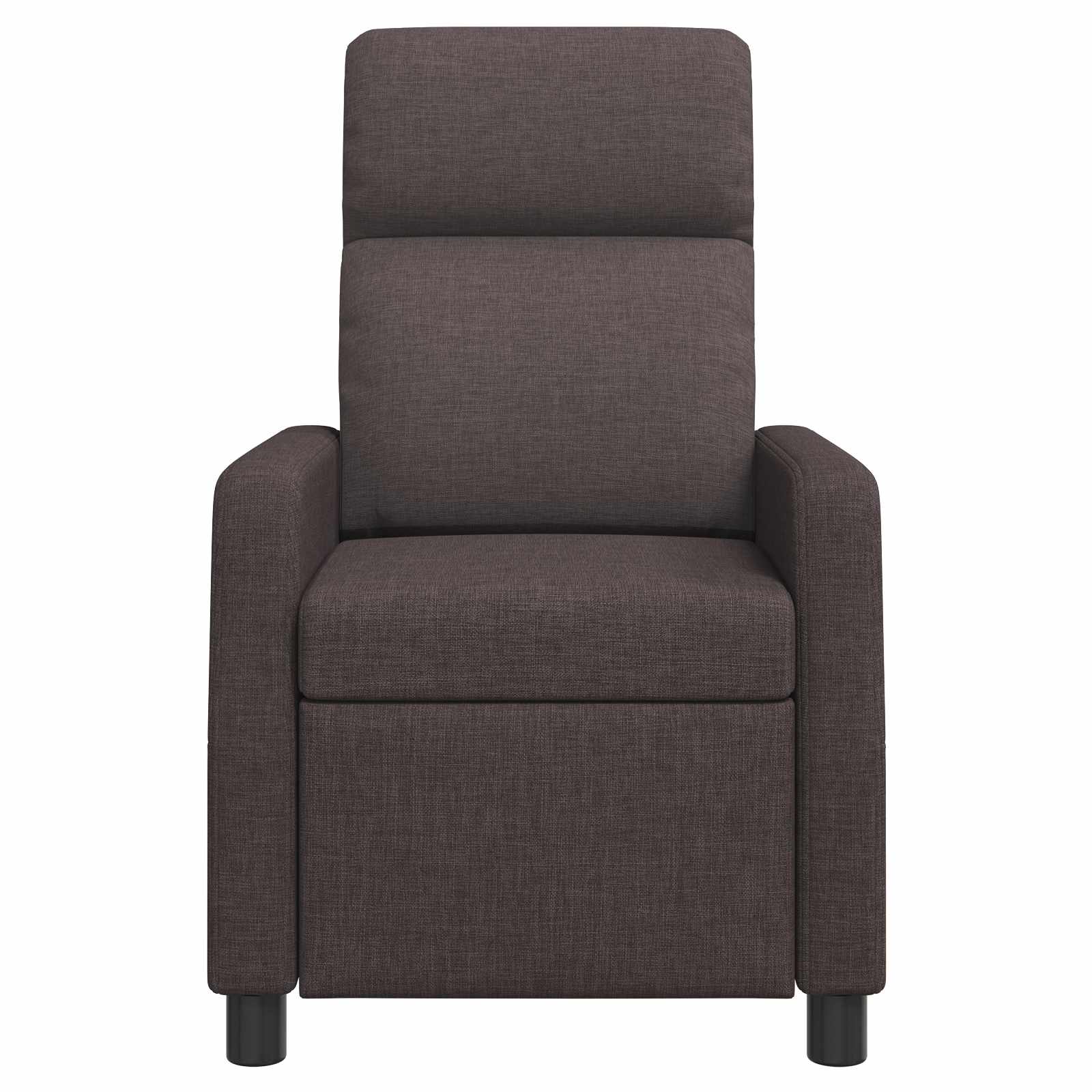 Massage Recliner Donkerbruin Stof