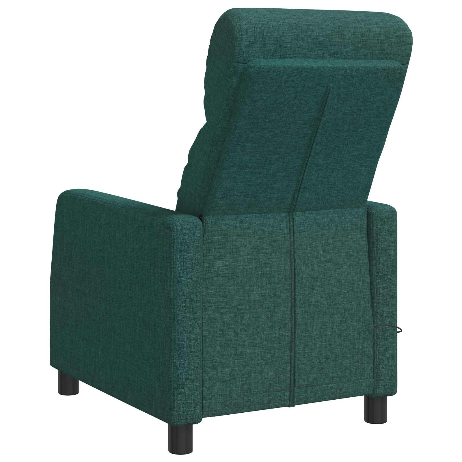Massage Recliner Donkergroen Stof