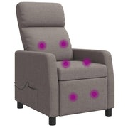 Massagefauteuil taupe 66x95x100 cm