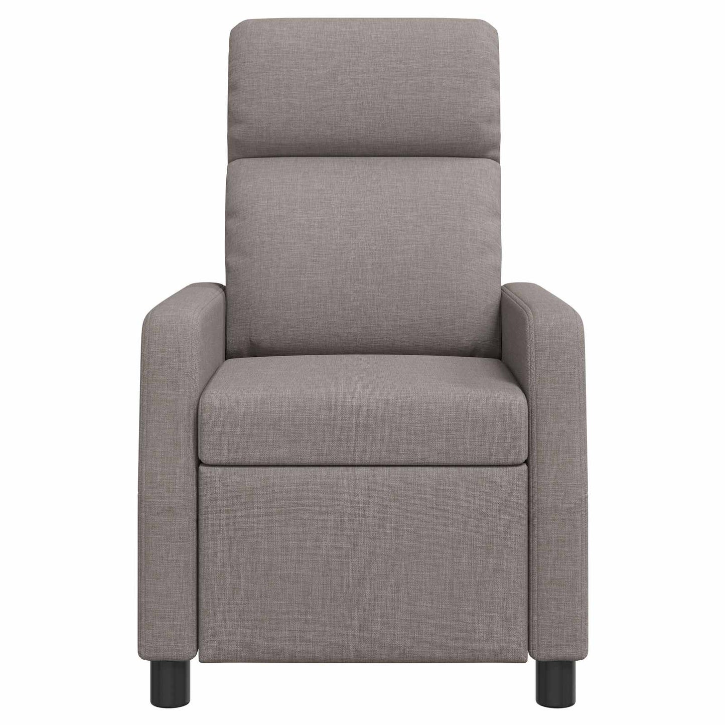Massage Recliner Taupe Stof