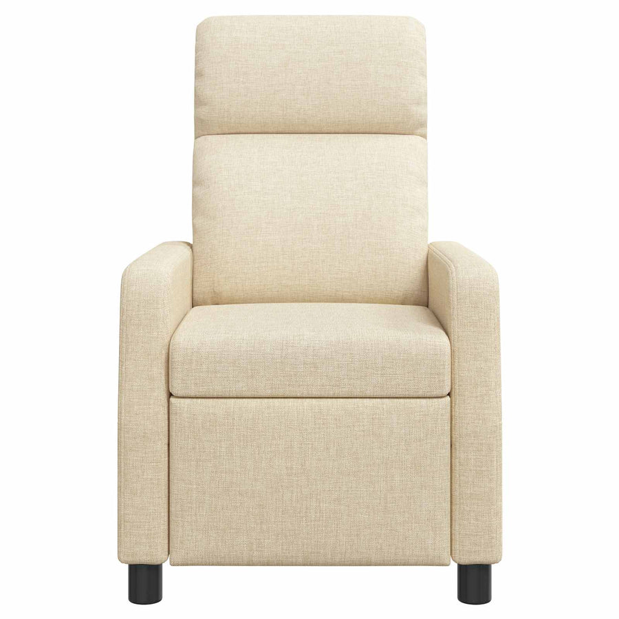 Massage Recliner Crèmekleurig Stof