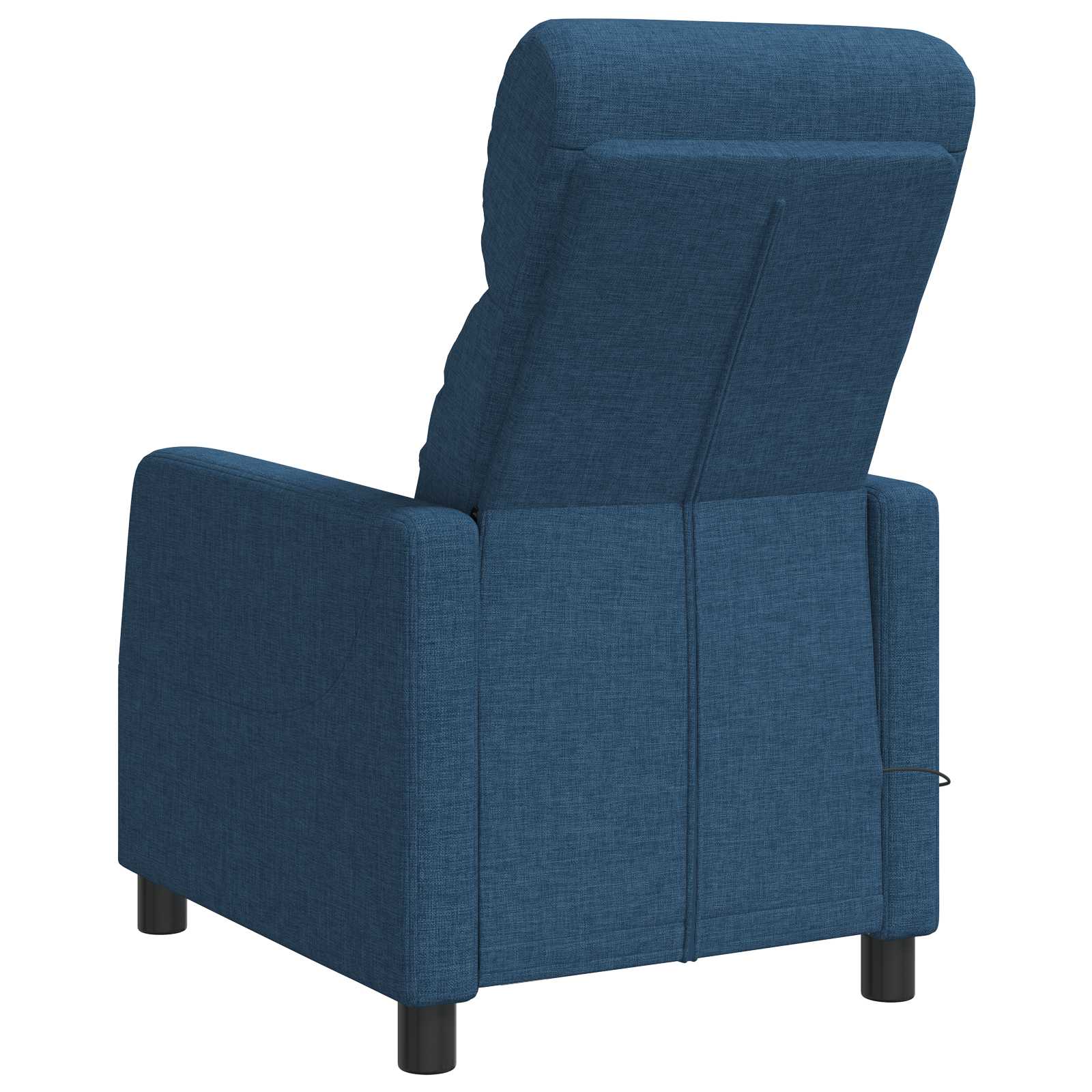 Massage Recliner Blauw Stof