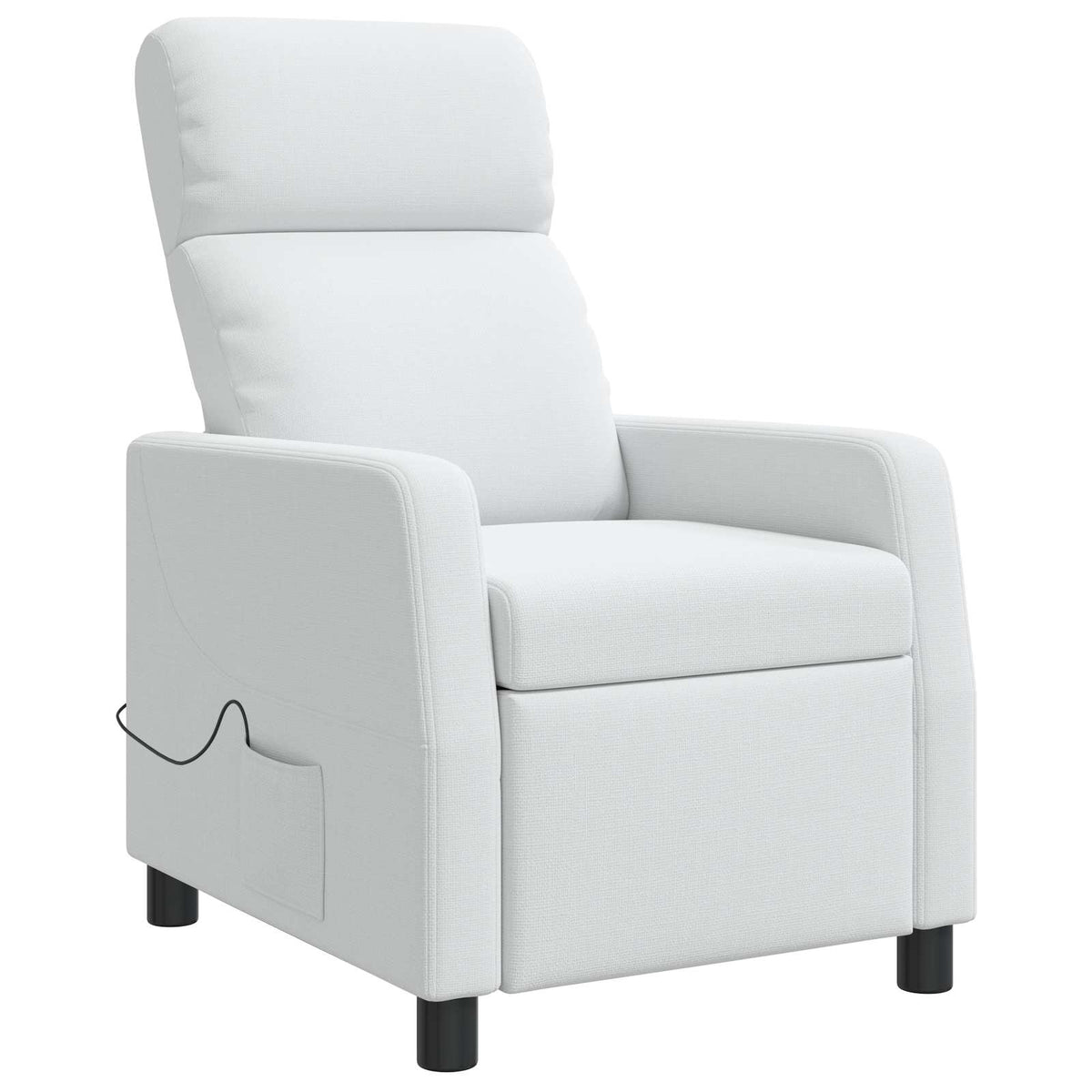 Massage Recliner Wit Stof