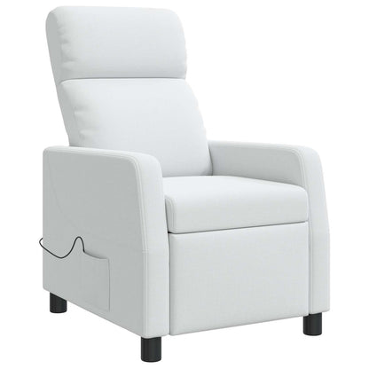 Massage Recliner Wit Stof
